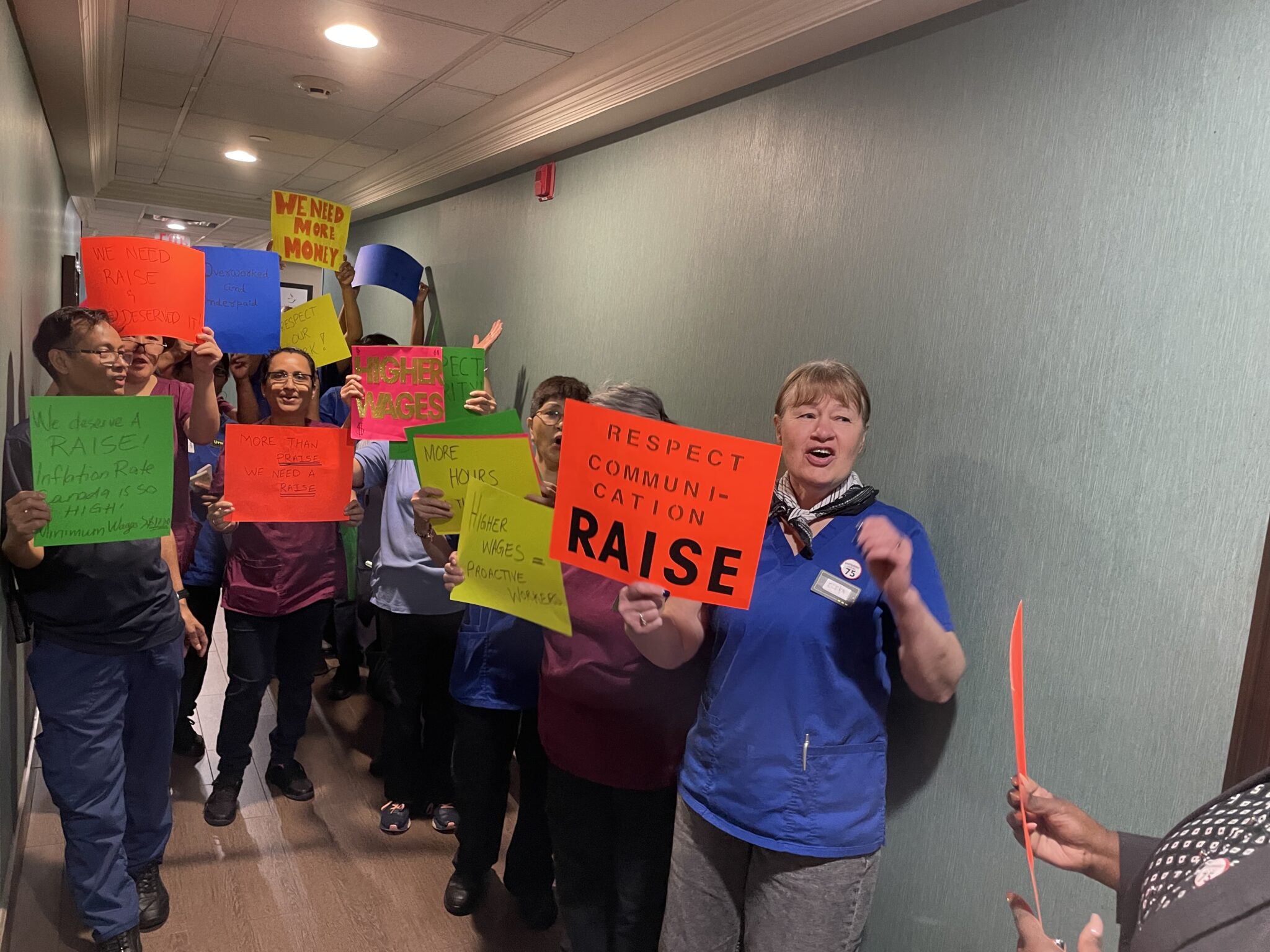 Unite Here Local 75 Hampton Inn morning action from early April 2024. Source: Unite Here Local 75